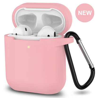 Silicone Shockproof Full Cover Case with Keychain for Apple AirPods 1/2