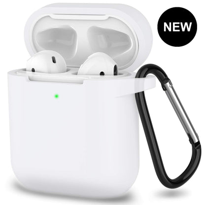 Silicone Shockproof Full Cover Case with Keychain for Apple AirPods 1/2