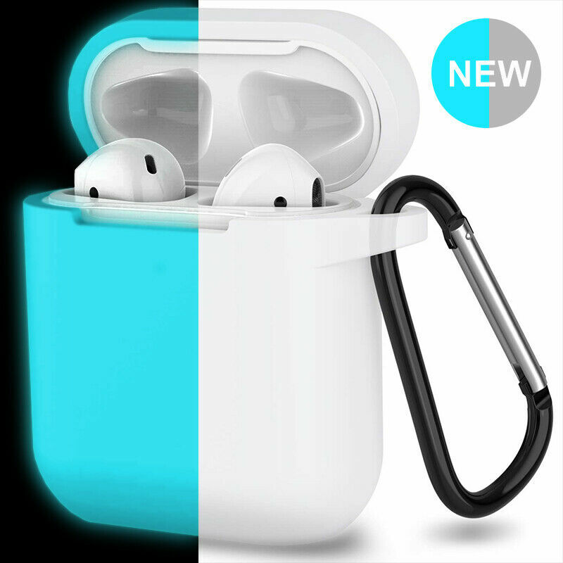 Silicone Shockproof Full Cover Case with Keychain for Apple AirPods 1/2